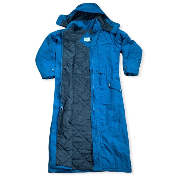 VTG L.L. Bean Women’s Long Parka - Teal (Size M) - Picture 1 of 10